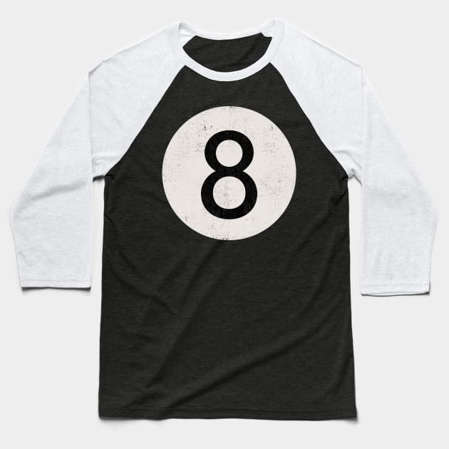 Lip Gallagher 8 ball Baseball T-Shirt by SunsetSurf